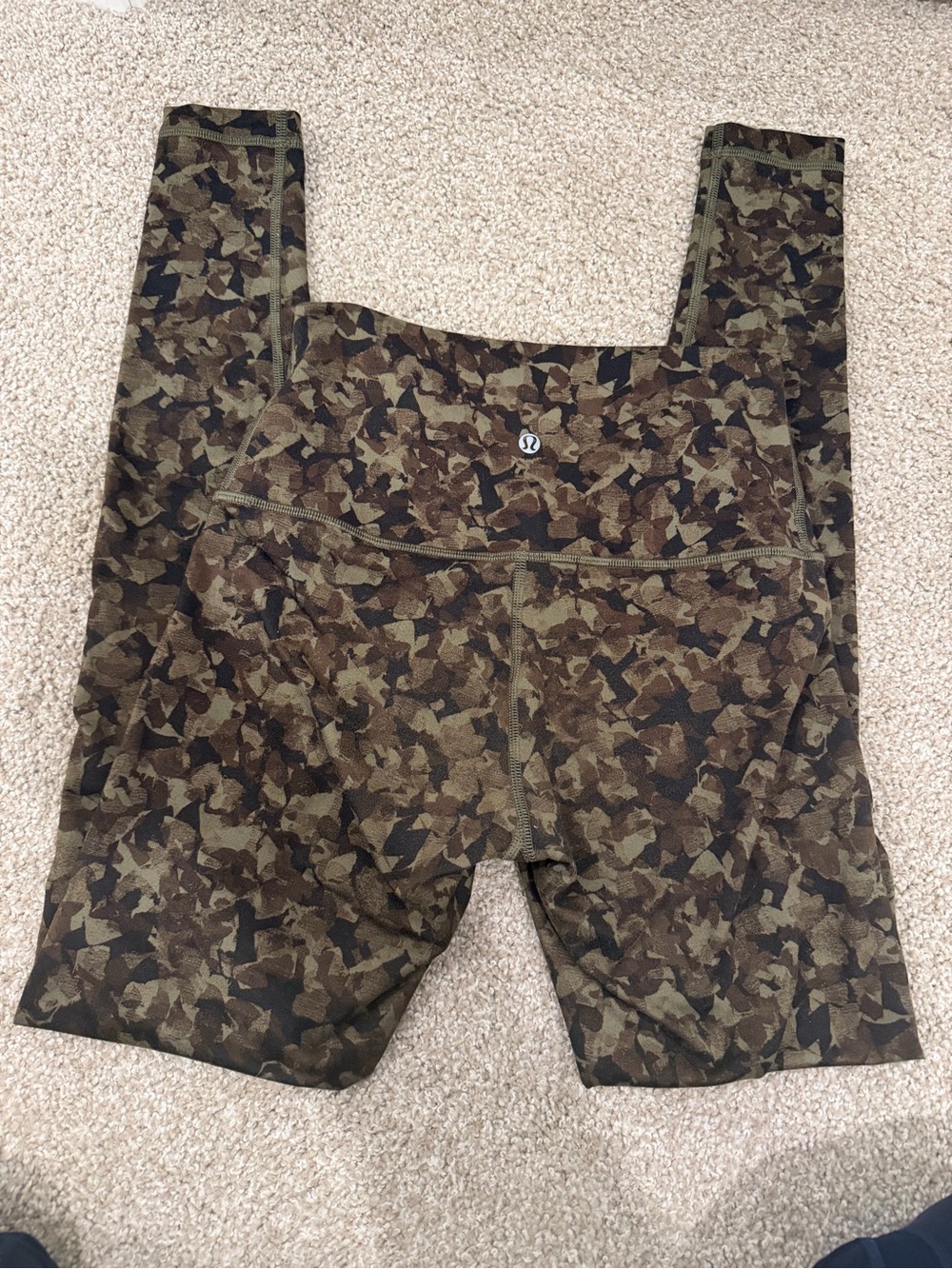 lululemon athletica Olive Green Camo Leggings